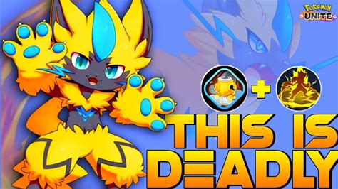 Discharge Zeraora Becomes Insanely Wild With This Broken Combo Pokemon Unite Youtube