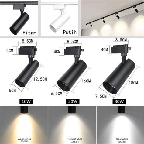 Jual Lampu Led Track Light Cob Watt W Lampu Spot Light Rell Rel