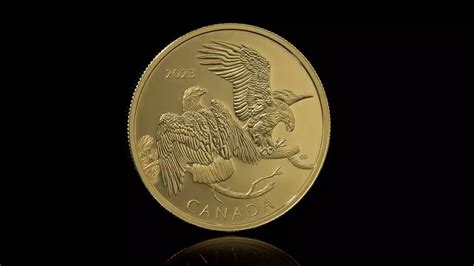 The Striking Bald Eagle - Pure Gold Coin | The Royal Canadian Mint