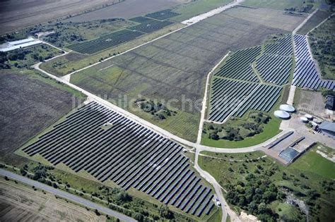 K Then Von Oben Solarpark Auf Dem Flugplatz K Then Solar Park At