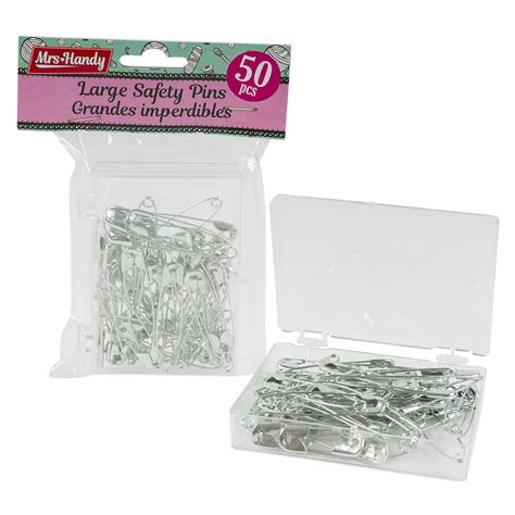 Wholesale 50pc Safety Pins Silver Silver Sku 56188