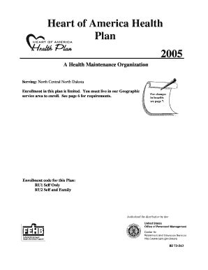 Fillable Online Opm Heart Of America Health Plan A Health