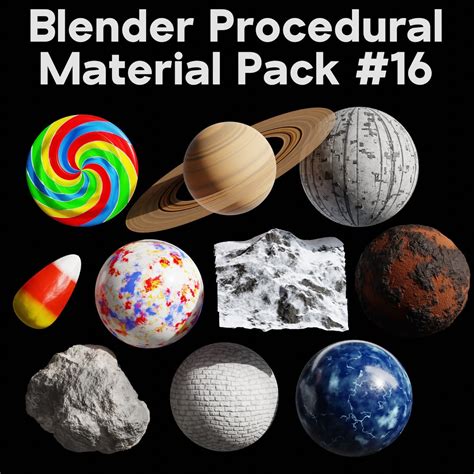 3d Blender Procedural Material Pack 16 Turbosquid 2148260