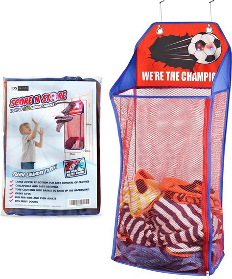 Bundaloo Basketball Laundry Hamper Over The Door 2 In 1 Hanging