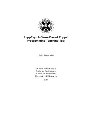 Fillable Online Groups Inf Ed Ac PuppEzy A Game Based Puppet