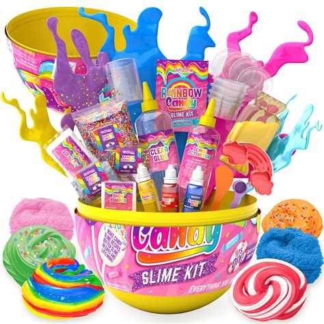 Buy Girlzone Rainbow Candy Diy Slime Kit Amazing Slime Making Kit To