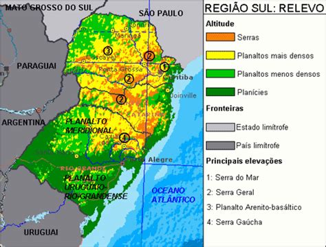 Regi O Sul Relevo Clima Hidrografia E Vegeta O