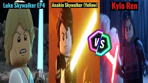 Lego Star Wars Tfa Luke Skywalker Ep Anakin Skywalker Yellow Vs