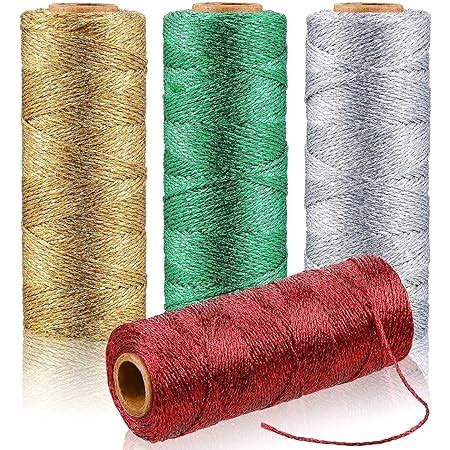 Amazon Qeuly 109 Yards Metallic Bakers Twine Christmas Decorative