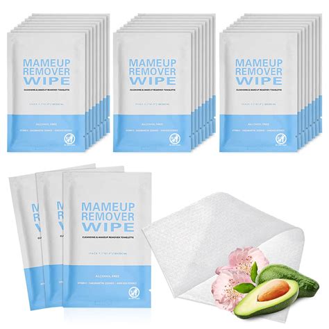 100 Pack Individually Wrapped Makeup Remover Wipes - Bulk Face ...