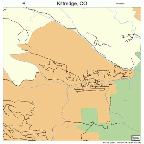 Kittredge Colorado Street Map 0841065