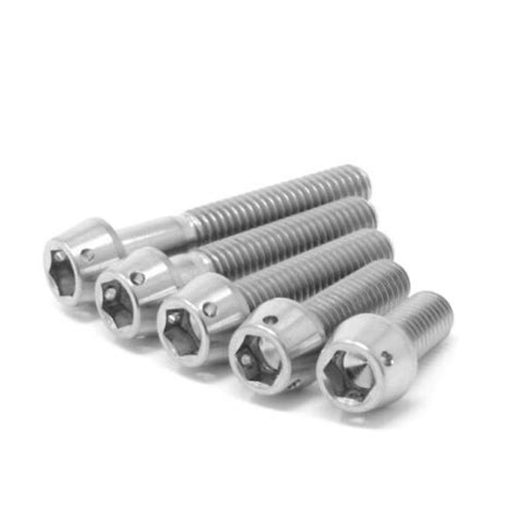 M X Titanium Taper Head Bolt Ti Screw Drilled Lock