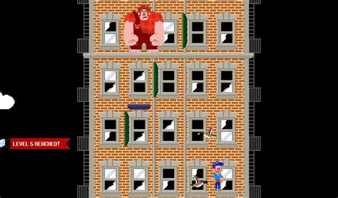 Play The Original Fix It Felix Jr 8 Bit Game Online For Wreck It Ralph