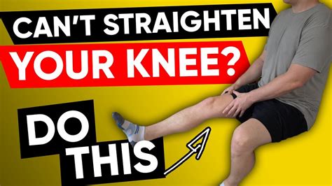 Knee Extension Exercise 2 Steps To Straighten Your Knee YouTube