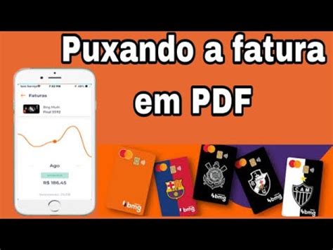 Como puxa a fatura do cartão Bmg em PDF YouTube