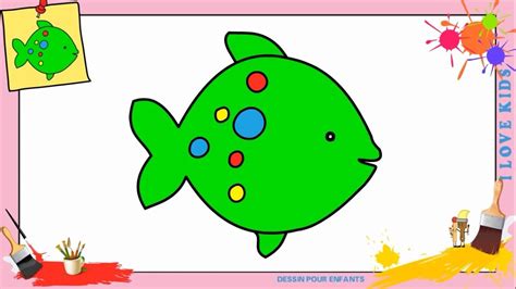 Dessin Poisson Simple Ma Tchou Team Fiches D Activit Autour De La Mer