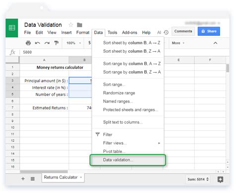 How Do I Validate Input Values In Google Sheets Sheetgo Blog