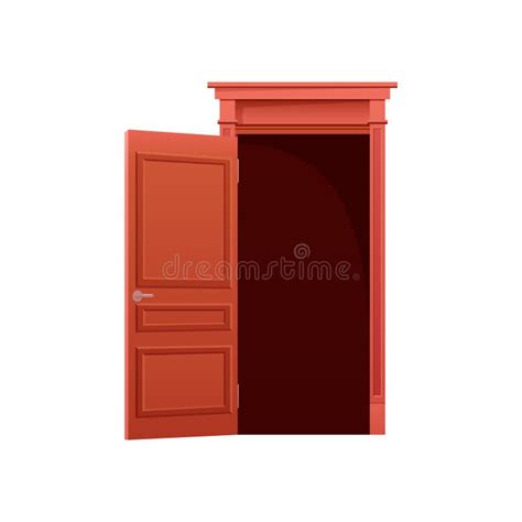 Animated Door Opening Stage Stock Vector - Illustration of brown ...