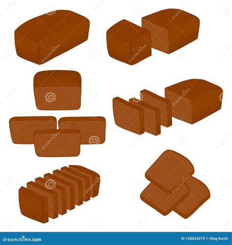 Ejemplo Del Vector Del Sistema De Pan Cocido Ilustraci N Del Vector