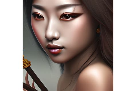 Young Japanese Woman Graphic By L M Dunn · Creative Fabrica