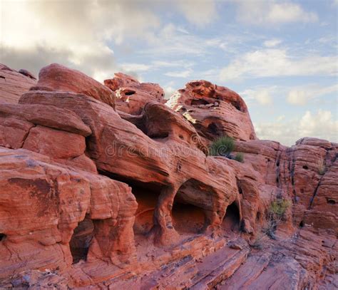 Unique Sandstone Formation In The Valley Of Fire State Park Nevada