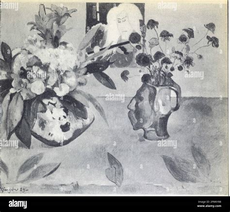 Paul Gauguin Nature morte à l estampe japonaise 1889 toile Stock Photo