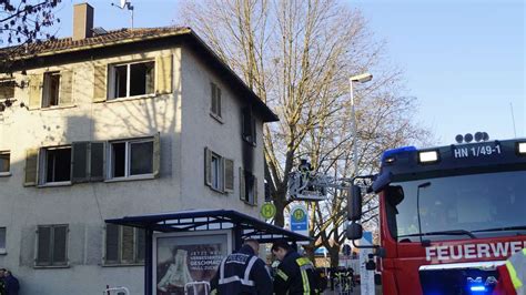 Heilbronn Drei Leichtverletzte Brand in Böckingen