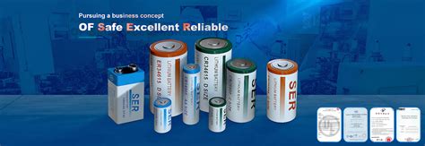 Cylindrical Li SOCl2 Battery High Voltage 3 6 V ER17450m For Gas Meter