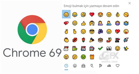 Chrome Web Tarayıcısında Kolayca Emojiyi Kullan