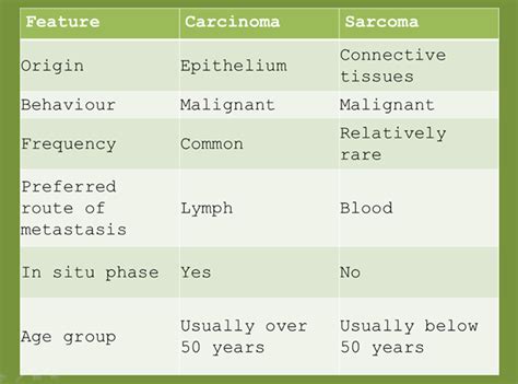 Sarcoma Vs Carcinoma Understanding The Difference