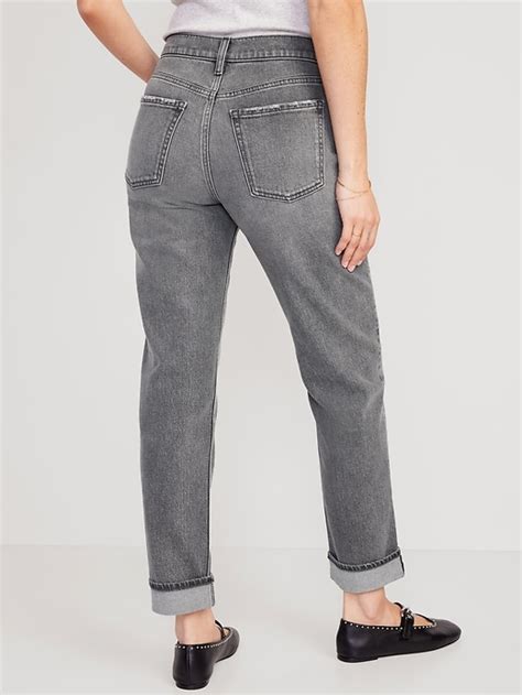 Mid Rise Boyfriend Straight Jeans Old Navy