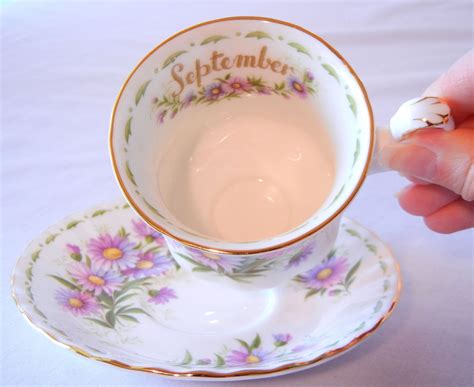 Royal Albert Teacup And Saucer Flower Of The Month September