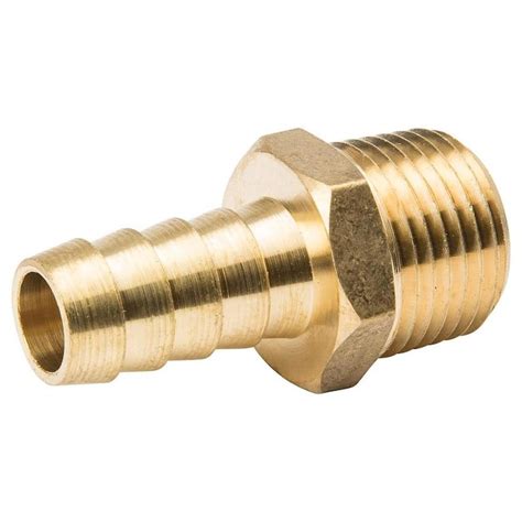 Bandk 1 2 In X 1 2 In Dia Barbed Barb X Mip Adapter Fitting In The Brass Fittings Department At