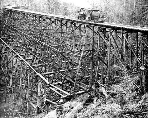 Timber Trestles Incredible Vintage Photos Of Timber Railroad Bridges