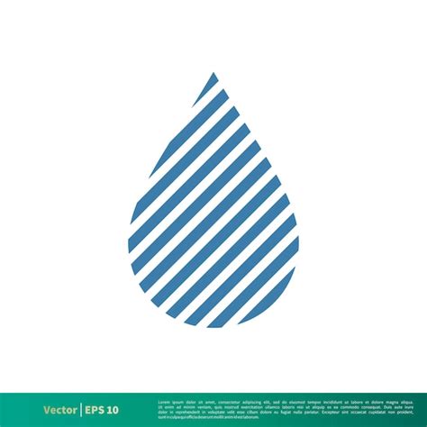 Tropfen Wasser Symbol Vektor Logo Vorlage Illustration Design Vektor