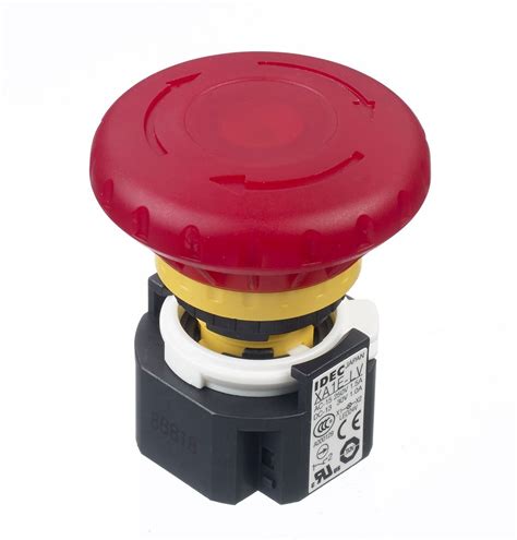 Xa1e Lv413q4r Idec Xa Series Red Illuminated Emergency Stop Push