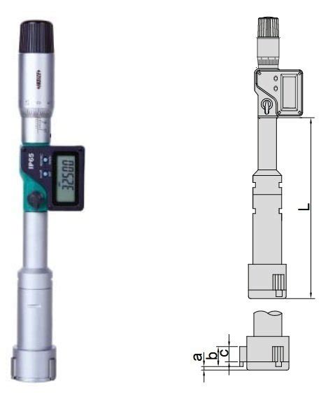 Jual Digital Three Points Internal Micrometer With Setting Ring 25 30mm