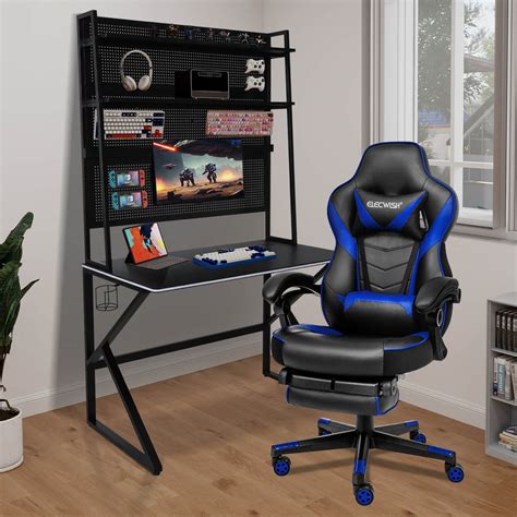 Elecwish Glass RGB Gaming Desk S-001- Elevate Your Gaming Setup