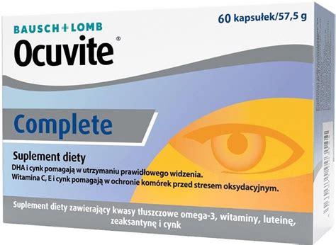 Ocuvite Complete 60 Kaps Opinie I Ceny Na Ceneo Pl