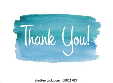 Watercolor Greeting Card Watercolor Thank You Stock Illustration