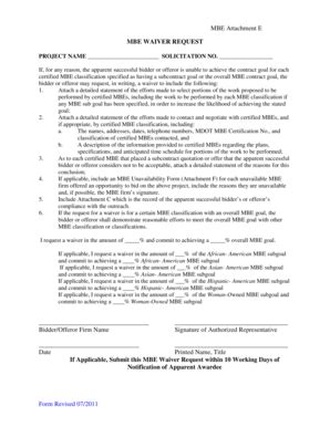 Fillable Online Purchase Umd Mbe Waiver Request E Purchase Umd Fax