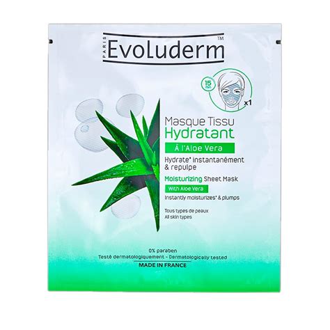 Parça Maska Evoluderm Aloe Vera Moisturizing Sheet Mask 17325 19 Ml