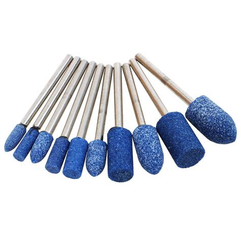 Autotoolhome 18 Shank Abrasive Mounted Stone Grinding Bits Sanding