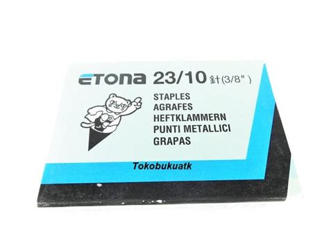 Jual Isi Stapler Staples Etona No 23 Per 10 Di Lapak Tokobukuatk