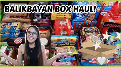 Whats Inside My Balikbayan Box Balikbayan Box Haul Usa To