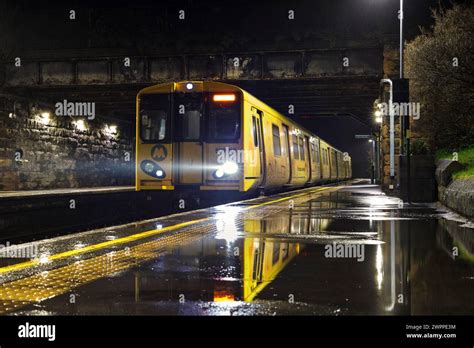 Merseyrail Class 507 Electric Train 507016 Calling At Wallasey Grove