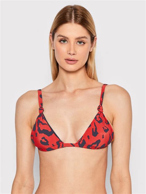 Malai Bikini Oberteil Morroco Ocelot Watersand T Rot Modivo At