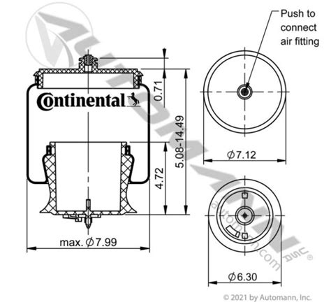 566 Ct78360 Kenworth T600 Air Spring For Sale