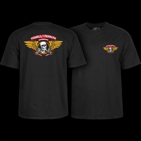 Powell Peralta Winged Ripper T Shirt Black Powell Peralta