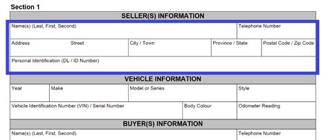 Alberta Bill Of Sale